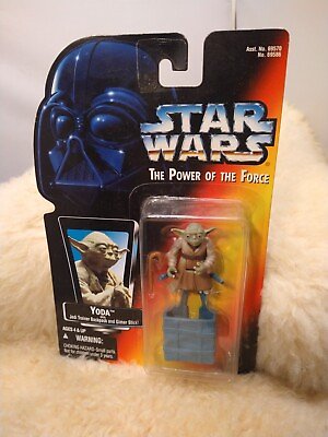 #ad KENNER STAR WARS YODA ACTION FIGURE POWERS OF THE FORCE NEVER USED