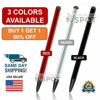 #ad 2 in 1 Touch Screen Pen Stylus Universal For iPhone iPad Samsung Tablet Phone PC