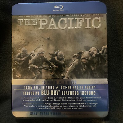 #ad The Pacific Blu ray 2010 Tin Set 10 Parts 6 Discs New Exclusive Features