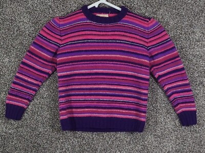 #ad Vintage Womens Hand Knit Sweater Lucille Tyrrell Size Small 20x16