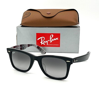 #ad Ray Ban WAYFARER RB2140 13183A Black Gray 52mm Sunglasses