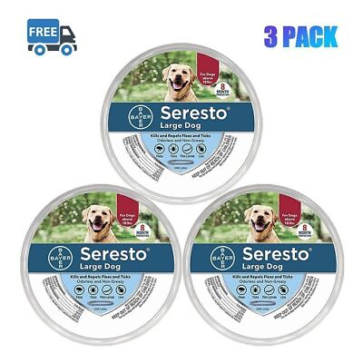 #ad 3 Pack Seresto Flea amp; Tick Collar 8 Months Protection for Large Dogs *70cm*N