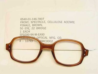#ad USS 6540 01 146 7807 Classic Horn Rimmed Eyeglasses Frame Size: 50 Eye 22 Bridge