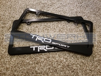 #ad TRD Sport License Plate Frame Toyota Racing FRS A90 RCF RC ISF Corolla Pair