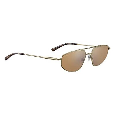 #ad Serengeti Men#x27;s Marlon Polarized Rectangular Sunglasses Matte Light Gold