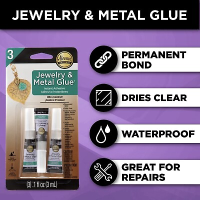 #ad Aleene#x27;s 94830 Jewelry amp; Metal Glue 3 Pkg 1oz