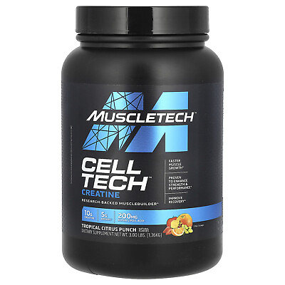 #ad Cell Tech Creatine Tropical Citrus Punch 3 lbs 1.36 kg