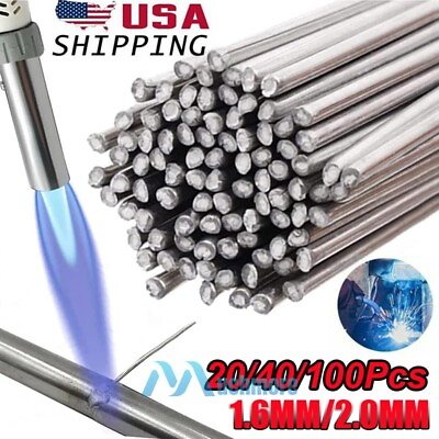 #ad LOT 20quot; Flux Core Aluminum Rods Low Temperature Welding Rods Easy Welding Sticks