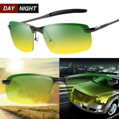 #ad Day Night Vision Men#x27;s Polarized Sunglasses Driving Pilot Sports Sun Glasses