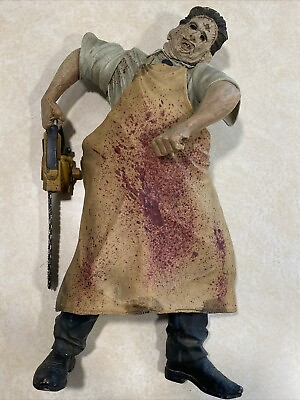 #ad Mcfarlane 18quot; 1 4 Scale Leatherface Motion Detector Action Figure Movie Maniacs