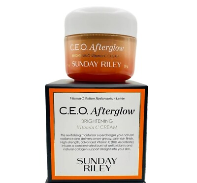 #ad SUNDAY RILEY C.E.O. AFTERGLOW BRIGHTENING CREAM Full Size 1.7oz 50ml NWB