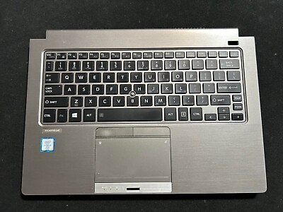 #ad Toshiba Portege Z30 Z30 C Laptop Gray Palmrest Upper Cover US Backlit Keyboard