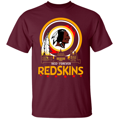 #ad HOT SALE Men#x27;s 1932 Forever Washington Redskins Maroon T Shirt Size S 5XL