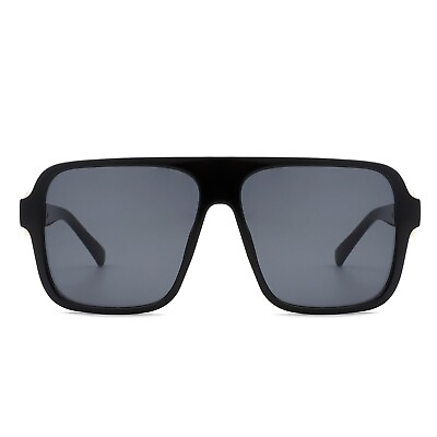 #ad Retro Square Aviator Style Vintage Flat Top Sunglasses