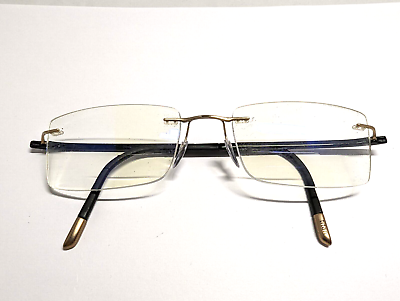 #ad Silhouette Eyeglasses Frames Only TITAN 5479 20 6053 Black Metal
