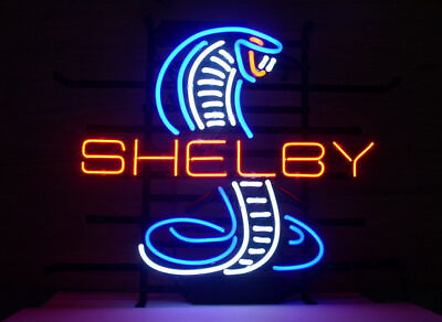 #ad Shelby Snake Sports Car Open Auto Dealer 17quot;x14quot; Neon Light Sign Lamp Garage