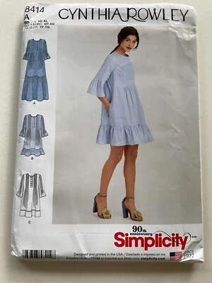 #ad NEW Simplicity 8414 Simplicity Cynthia Rowley Uncut Pattern sz xs xl FF UC