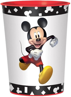 #ad Mickey Mouse Design Plastic Favor Cup 16 Oz. Multicolor 1 Pc.
