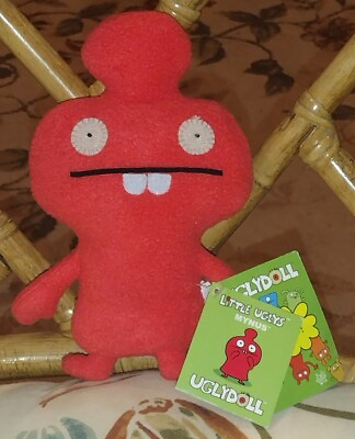 #ad Uglydoll Little Uglys Mynus 8quot; Red Plush 2010 Authentic New With Tags Monster A