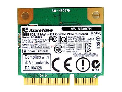 #ad 100x Atheros AR5B225 AW NB097H BT4.0 Mini PCI E 150M WIFI Wireless Wlan Card