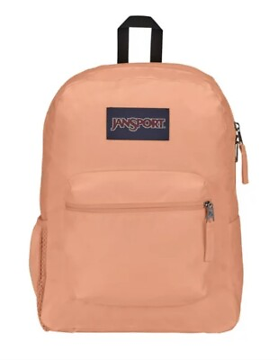 #ad Brand New JANSPORT Cross Town Backpack Peach Neon Book Bag NWT