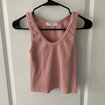 #ad PerfectWhiteTee Women#x27;s Ribbed Tank Top Light Pink size XS NWOT#x27;s