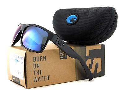 #ad Costa Del Mar HALF MOON Polarized Sunglasses Blackout 580P Blue Mirror Lens