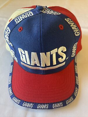 #ad Vintage New York Giants Pro Player Snapback Hat Cap 1990’s Team NFL Embroidered