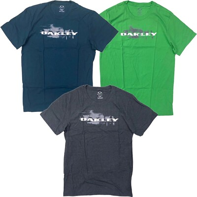 #ad Oakley Men#x27;s Wrecker Logo Graphic Print Tee T Shirt
