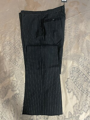 #ad John Varvatos Mens Striped Wool Trousers Sz 52 36 US NWT $495