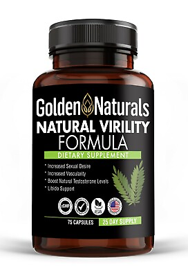 #ad Golden Naturals Natural Virility Formula 75 ct For Libido Support