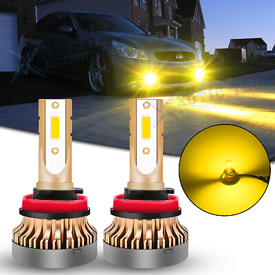#ad Golden Yellow 3000K H8 H11 LED Fog Light Bulbs For Infiniti G37 2011 2012 2013 $15.93