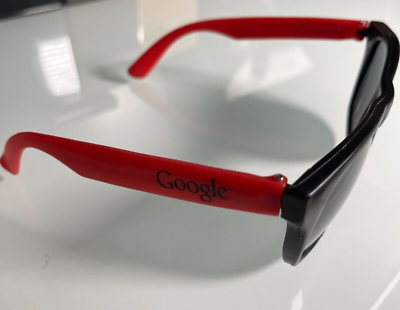 #ad Google Sunglasses Rare Red Black Logo Authentic