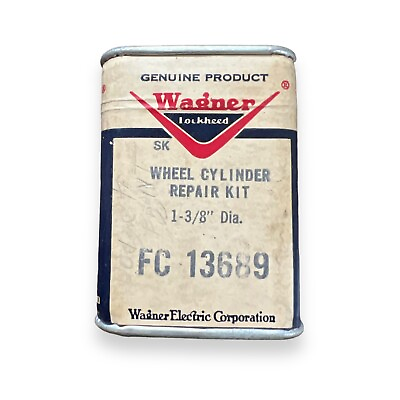 #ad FC 13689 WAGNER WHEEL CYLINDER REPAIR KIT VINTAGE AUTO PART NOS Sealed 1 3 8”