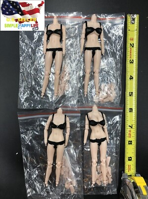 #ad 1 12 SCALE Flexible Joint Female Body Pale Suntan Figure 6quot; Model XL bust ❶USA❶