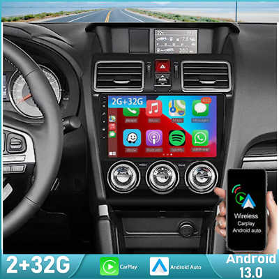 #ad For Subaru Forester xv wrx 2015 2018 Carplay 9quot; Android 13 Car Stereo Radio Gps