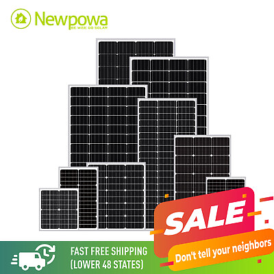 #ad Newpowa 10W 50W 100W 200W 220W Solar Panels Kits New Condition 5W 240W 12 24V