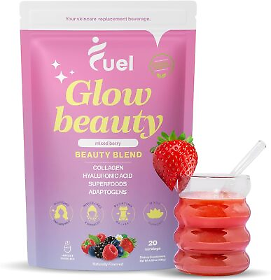 #ad Fuel Nutrition Glow Beauty Collagen for Women Hyaluronic Acid Vitamin C...