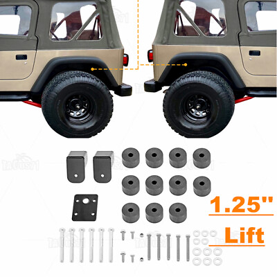 #ad 1.25quot; Body Lift Kit for Jeep Wrangler TJ 1997 2006 1998 1999 2000 01 02 03 04 05