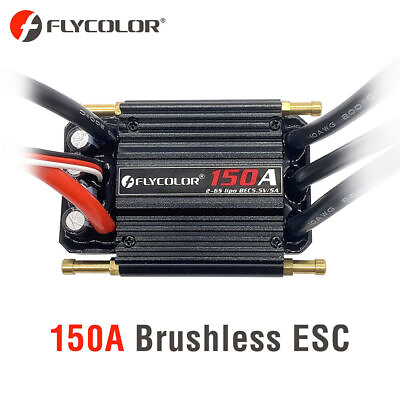 #ad Flycolor 50A 70A 90A 120A 150A Brushless Waterproof ESC for RC Model Boat Ship $42.30