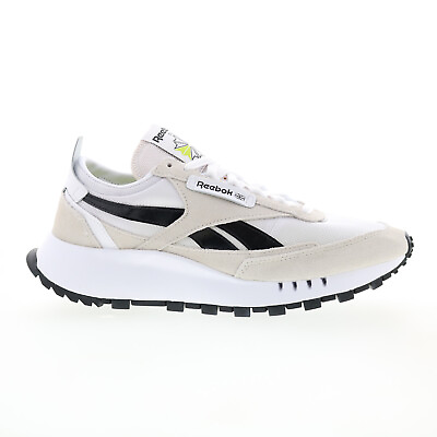 #ad Reebok Classic Leather Legacy Mens White Nylon Lifestyle Sneakers Shoes
