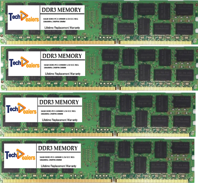 #ad 64GB 4 X 16GB Memory for Mac Pro 2013 61 PC3 14900 DDR3 ECC Reg MF622G A
