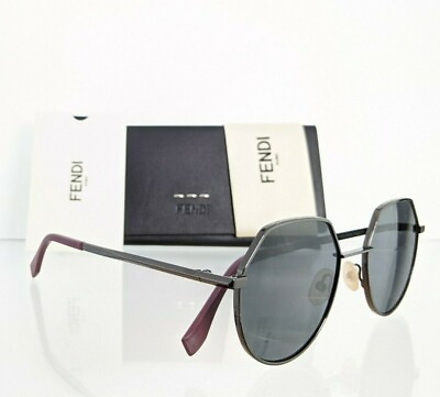 #ad Brand New Authentic Fendi FF M0029S Sunglasses V81IR Gunmetal Frame 0029