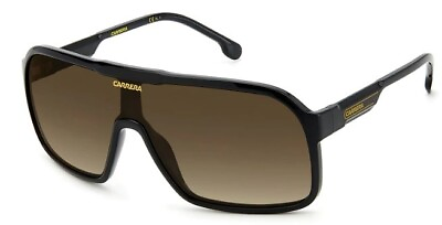 #ad Carrera 1046 S 0807 HA Black Brown Gradient Rectangle Men#x27;s Sunglasses