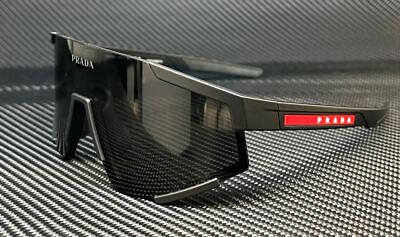 #ad PRADA LINEA ROSSA PS 04WS DG006F Matte Black Dark Grey Men#x27;s 63 mm Sunglasses