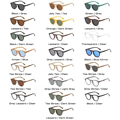 #ad #ad Retro Round Polarized Driving Sunglasses Men Women Sport Cycling Lens UV400
