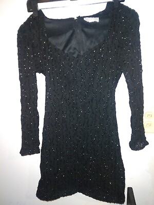 #ad Vintage Betsy amp; Adam Party Dress 7 8 Black $54.00