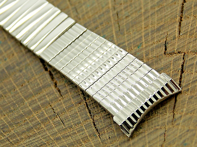 #ad Baldwin Expansion Stainless Steel Vintage NOS Unused Watch Band 19mm Bracelet