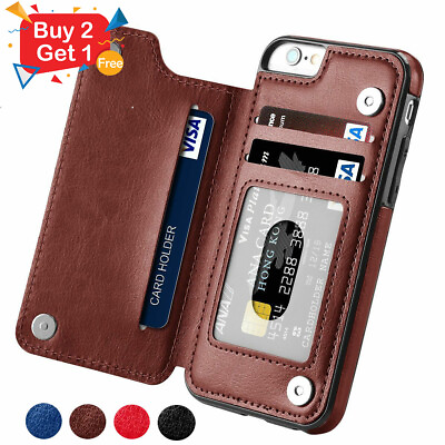 #ad Wallet Card Case Cover Leather Magnetic For iPhone 15 14 13 12 11 PRO MAX X XR 8