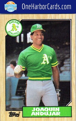 #ad 1987 Topps Oakland Athletics Baseball Card #775 Joaquin Andujar $1.99